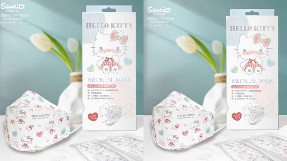 全台首款Hello Kitty立體口罩來了！臉紅表情萌翻，開賣時間售價一次看