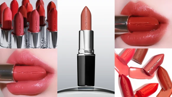 M.A.C超水感持色水唇膏,子彈唇膏第10種質地,口紅上還刻有Logo