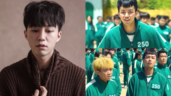  《魷魚遊戲》第1關50秒領便當「250號」是誰？27歲痞壞小帥 朴智勳，身材高䠷183，和宋江、張赫 都曾同戲！