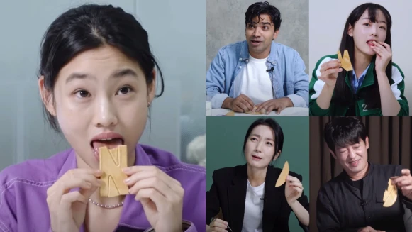  《魷魚遊戲》鄭好娟、「智英」李瑜美、韓美女、德秀、阿里再次挑戰「椪糖」關卡，親證狂舔根本沒用？全員淘汰！