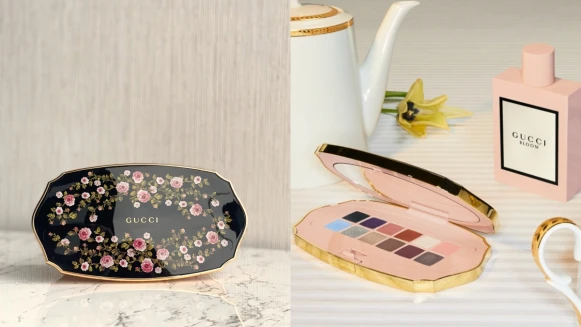 GUCCI推首款繁花漫步眼影盤!12色四季都適合、復古印花外殼⋯根本是蒐藏品