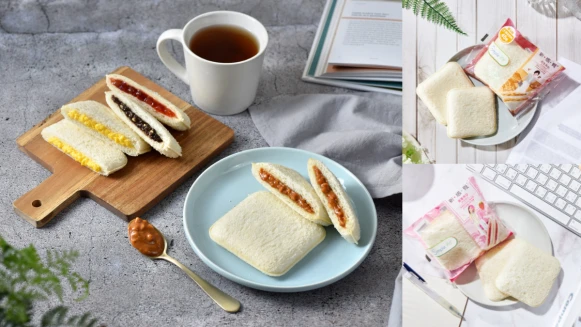 M編喜愛的繽紛好滋味！自帶輕食新時尚氛圍，擁有多種風味內餡的「新感覺夾心」，增添日常幸福儀式感！