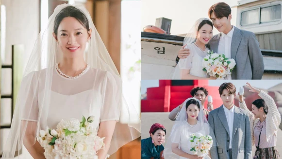 《海岸村恰恰恰》申敏兒 婚紗造型美翻!牽 金宣虎 幸福美照,網喊「什麼時候嫁給金宇彬?」