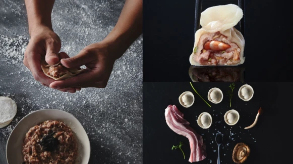 貳房苑攜手餃子樂推2款臺式水餃！加入完整蝦仁及古早味榨菜太好吃