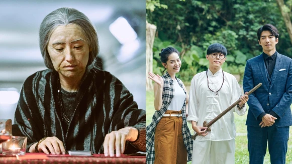 《無神之地不下雨》奇幻世界觀！柯佳嬿白髮皺皮變身老婦為曾之喬算命