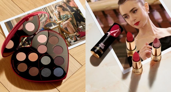 蘭蔻x艾蜜莉在巴黎聯名!限量眼盤、口紅、小黑瓶新裝,法式風情滿點!