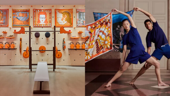 Hermès Fit健身房！夢幻愛馬仕橘牆面、絲巾沙包、馬頭壺鈴，時尚迷必須朝聖