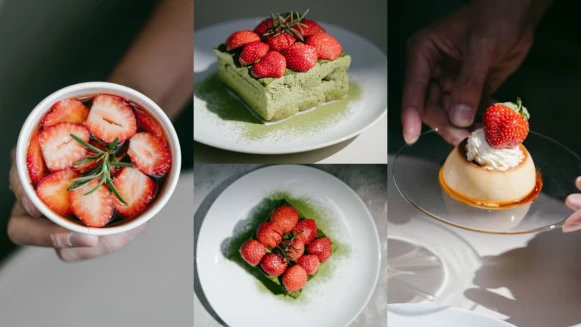 台中咖啡廳《Wuli keopi》草莓甜點太狂了！鋪上滿滿新鮮草莓，抹茶提拉米蘇、水果茶都想嚐