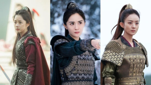《斛珠夫人》楊冪英氣颯爽、《長歌行》迪麗熱巴美度破表、《陳芊芊》趙露思呆萌公主...盤點6位陸劇軍裝女星