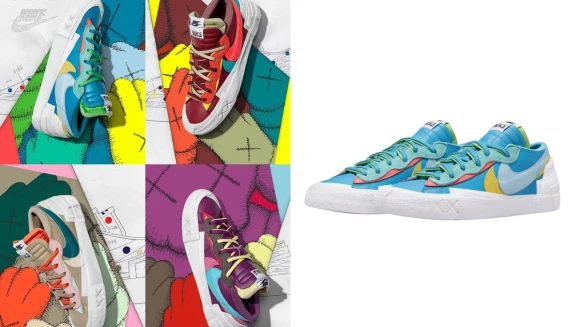 Sacai X Kaws X Nike Blazer Low三方聯名無預警登場，11月底開賣，每人限購一雙