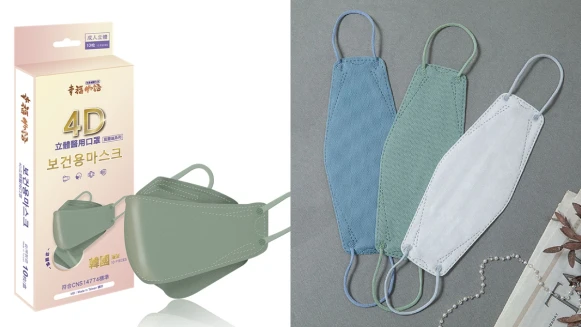 幸福物語推出莫蘭迪色系列4D立體口罩！加碼6款冬季限定耶誕花色