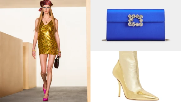 年末節慶單品推薦│亮片洋裝、鑽飾手拿包、金色鞋款、飾品...為妳打造奢華派對風格