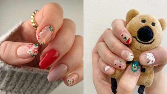 2021聖誕美甲提案:浪漫氣息、冬日雪花、童趣塗鴉,百搭又精緻!