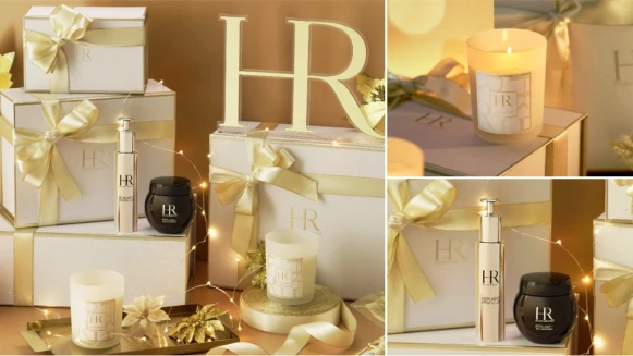 赫蓮娜聖誕暖心獻禮「法式金色禮盒+訂製香氛蠟燭」,歲末年終就用乳霜之神【黑繃帶】把肌膚寵上天,揮別瑕疵、許自己一個嫩皮新生!