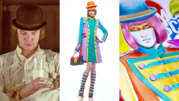 從經典電影《發條橘子》、《銀翼殺手》…解析Moschino 2022早秋女裝系列，將披頭四專輯設計、普普藝術融入創作