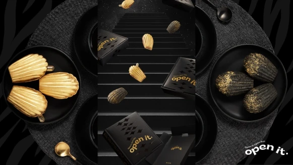 open it推虎年限定黑金瑪德蓮禮盒！以烏魚子、金箔奢華用料入甜點