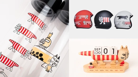 呼叫貓奴！瑞典人氣品牌LISA LARSON換上台灣限定「珍奶花紋」，還有安全帽逼人包色