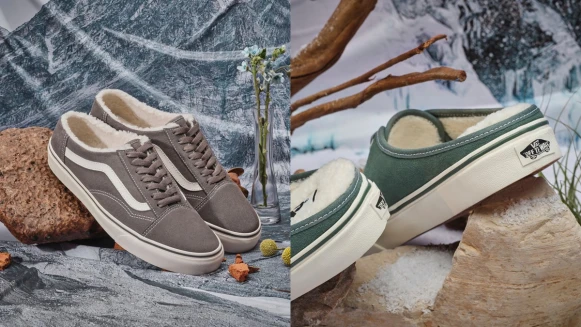 Vans冬日毛絨絨Cozy Mule系列登場，溫暖奶茶、質感霧灰...全是好穿脫的穆勒鞋