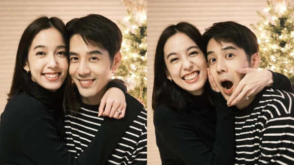 陳庭妮、胡宇威訂婚啦！緋聞傳10年修成正果，甜曬臉貼臉合照幸福破表