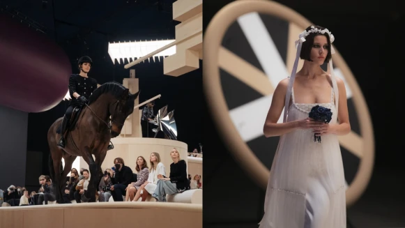 香奈兒22春夏高訂大秀5大看點整理！由摩納哥公主騎馬開場、壓軸新娘頭戴山茶花髮飾…