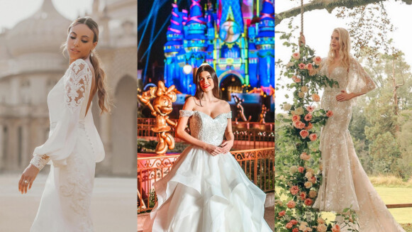 迪士尼樂園上演夢幻公主婚紗大秀，尾聲白紗光影秀一圓女孩們的公主夢