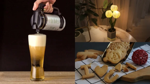 在家微醺約會！誠品線上推日本狂銷70萬台啤酒金泡機、韓國浪漫花束燈，歸剛攏系情人節~