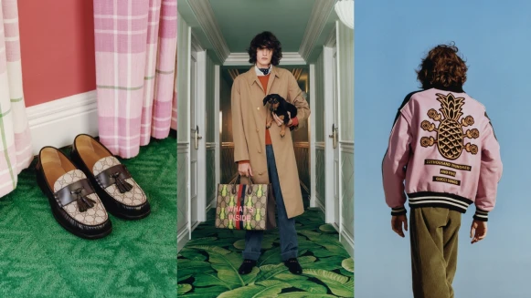 Gucci Pineapple系列鳳梨、玫瑰躍上西裝、牛仔外套…男女都能穿的3大單品推薦
