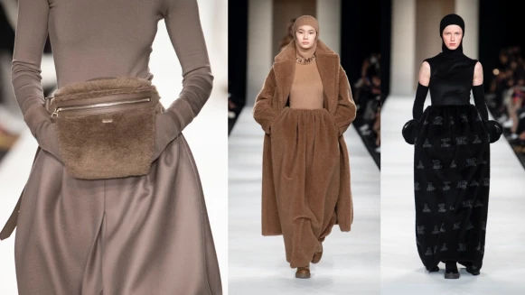2022秋冬米蘭時裝週|Max Mara經典大衣變成童話中女王王袍，全新暖手腰包再冷的冬天都不怕