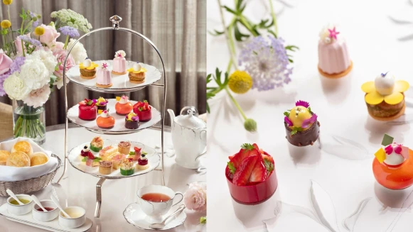 台北文華東方酒店端春季下午茶！草莓、杏桃結合繽紛花朵外型，視覺味覺都甜蜜滿分