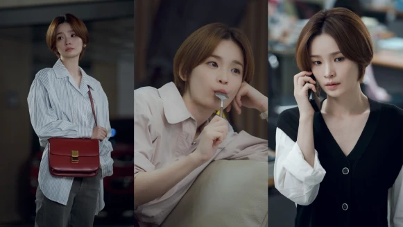 《三十九》田美都率性穿搭比孫藝珍氣質穿搭更容易駕馭，襯衫+西裝褲、帽TEE配棉褲…個性又有型