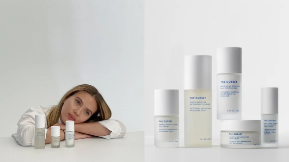 史嘉蕾喬韓森推保養品牌！The Outset主打純素無添加，白藍包裝好療癒