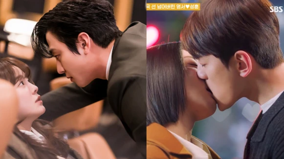 《社內相親》始祖鳥CP被超車,金旻奎薛仁雅搶先吻!歷代級老梗狂催心機女登場,收視破10%!