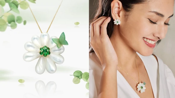 雛菊盛開 悠然福至 Lucky Daisy系列新作上市，林曉同設計師珠寶新綠嬉春 打造幸福花園