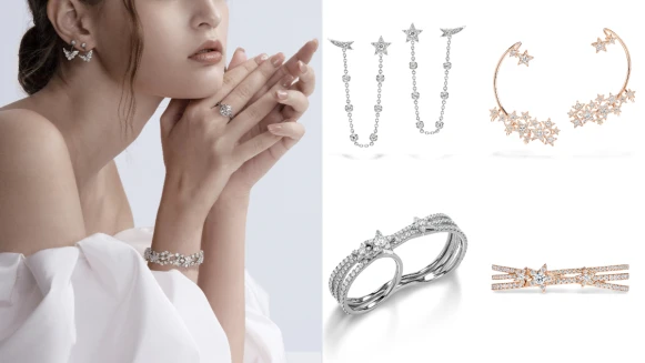 星光繚繞，幸福相伴！Hearts On Fire獻上全世界最美的星鑽珠寶「Illa Luxe」系列，讓妳戴上屬於自己的璀璨奢美光芒！