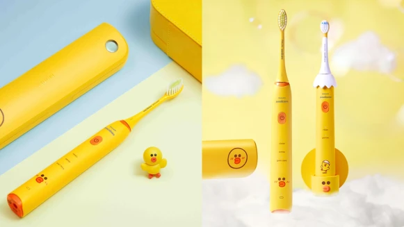 LINE Friends莎莉守護你的牙齒！飛利浦再推聯名電動牙刷，鮮黃色調超吸睛，還有軟毛兒童款Q爆