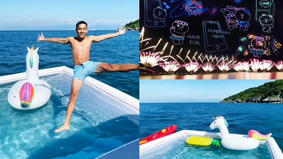 搭遊艇看海上花火最難忘！澎湖福朋喜來登酒店房客獨享，必玩「全台唯一海上泳池」好沁涼