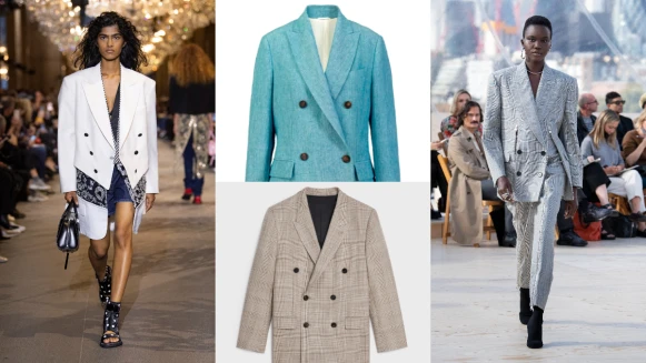 穿搭小學堂│雙排扣造型盤點，解構設計、格紋套裝、街頭混搭…展現中性時髦風格