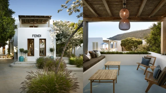 出國精品店朝聖清單！Fendi在希臘愛情海開幕精品店，根本是一間渡假Villa