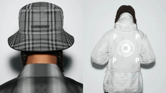 Burberry X Pop Trading Company聯名系列什麼來頭？讓經典格紋全換成低調灰