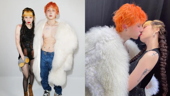 泫雅、Dawn從首爾一路放閃到巴黎！雙金夫婦機場穿搭有亮點