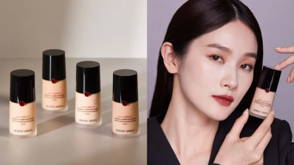 Giorgio Armani紅絲絨粉底液2022升級「超持妝絲絨水慕斯粉底」,帶妝越久越能展現高訂奶油肌