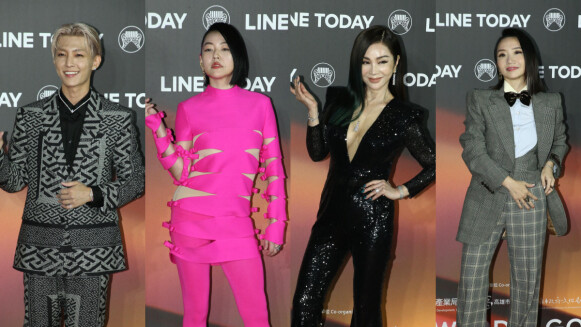 2022金曲獎紅毯特輯：國際巨星小S粉紅登場，陳美鳳展現深V心機