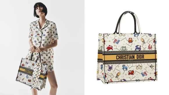 星座迷瘋搶Lucky Dior膠囊系列：居家睡衣、刺繡帆布鞋、Book Tote都有
