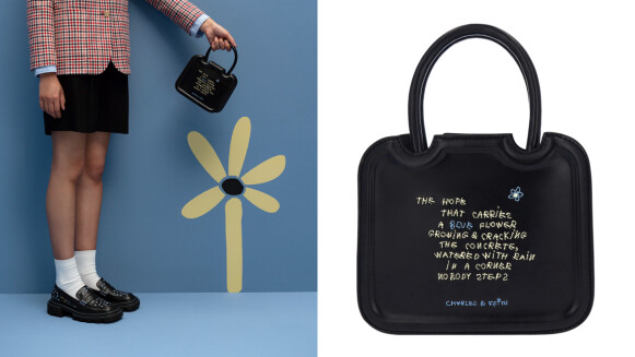 小CK找上攝影詩人Coco Capitán！刺繡藍色小花，手寫詩句意境太美