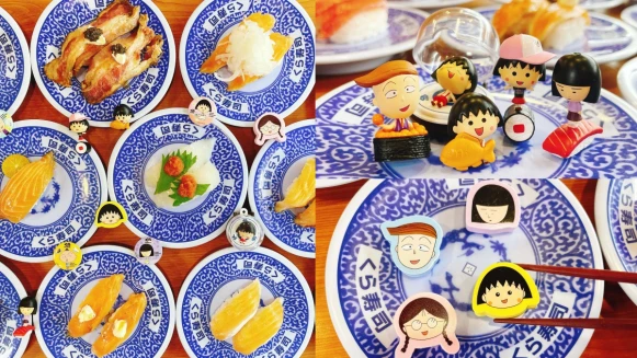 藏壽司x櫻桃小丸子聯名13款扭蛋週邊搶先看！野口、花輪、小玉齊登場