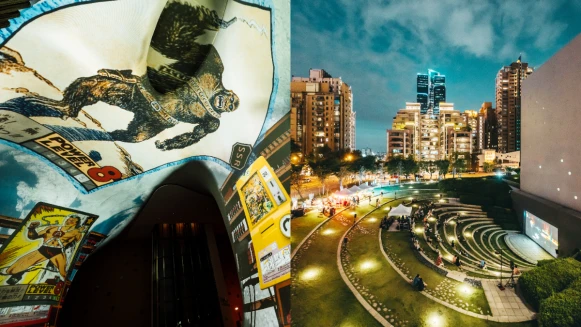 跟著台中歌劇院「光之曲幕-柑仔店夢劇場」重溫古早回憶,還有露天放映室約你每月一聚!