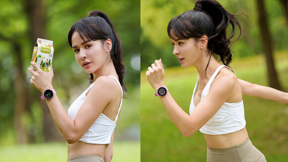 運動女神雷艾美的健康TIPS分享，開啟科技╳營養聯動模式，運動後30分鐘攝取優質植物性蛋白質，讓統一陽光高纖系列陪自己跑出健康美！