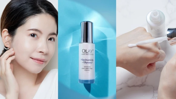 甜食控此生必收！OLAY「小白瓶2.0」，一抹美白+補水同步到位～百位網友試用狂推今年超強造光術