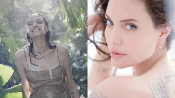 安潔莉娜裘莉嬌蘭香水廣告辣翻!躺床、背全裸,溫暖的玫瑰香氣太挑逗