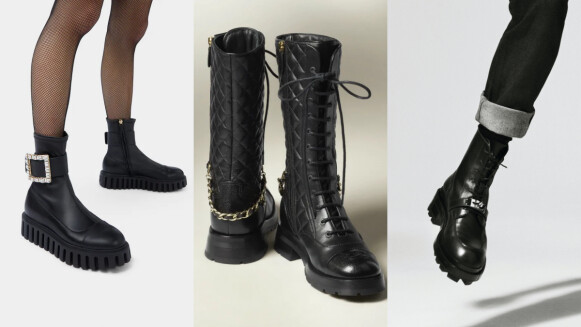 2022精品個性黑色皮靴推薦：愛馬仕Kelly扣飾、Roger Vivier方釦軍靴…